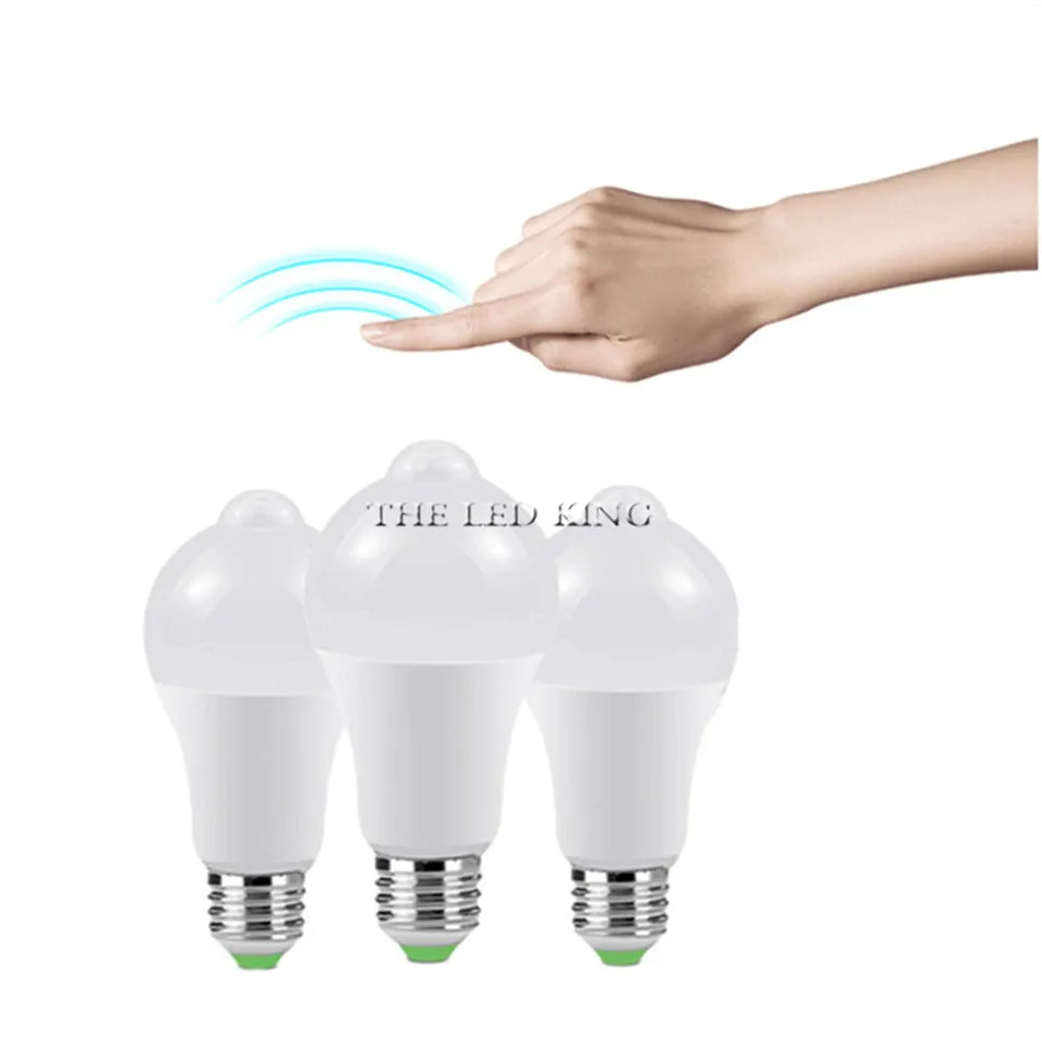 ampoule led blanc froide détecteur mouvement 12w 18w e27 ip42 moderne 80000h 5500k 7000k