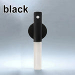 lampe murale détecteur mouvement rechargeable usb led moderne blanc noir bois