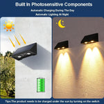 lampe murale solaire contemporaine éclairage extérieur led miroir