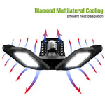 lampe led déformable noire moderne grille perforations 100w 200w 300w e26 e27