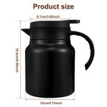 théière thermique acier inoxydable fleurs vintage poignée bois tasse assiette plateau