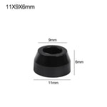 pieds meubles noirs ronds lisses modernes 10 pièces différentes tailles