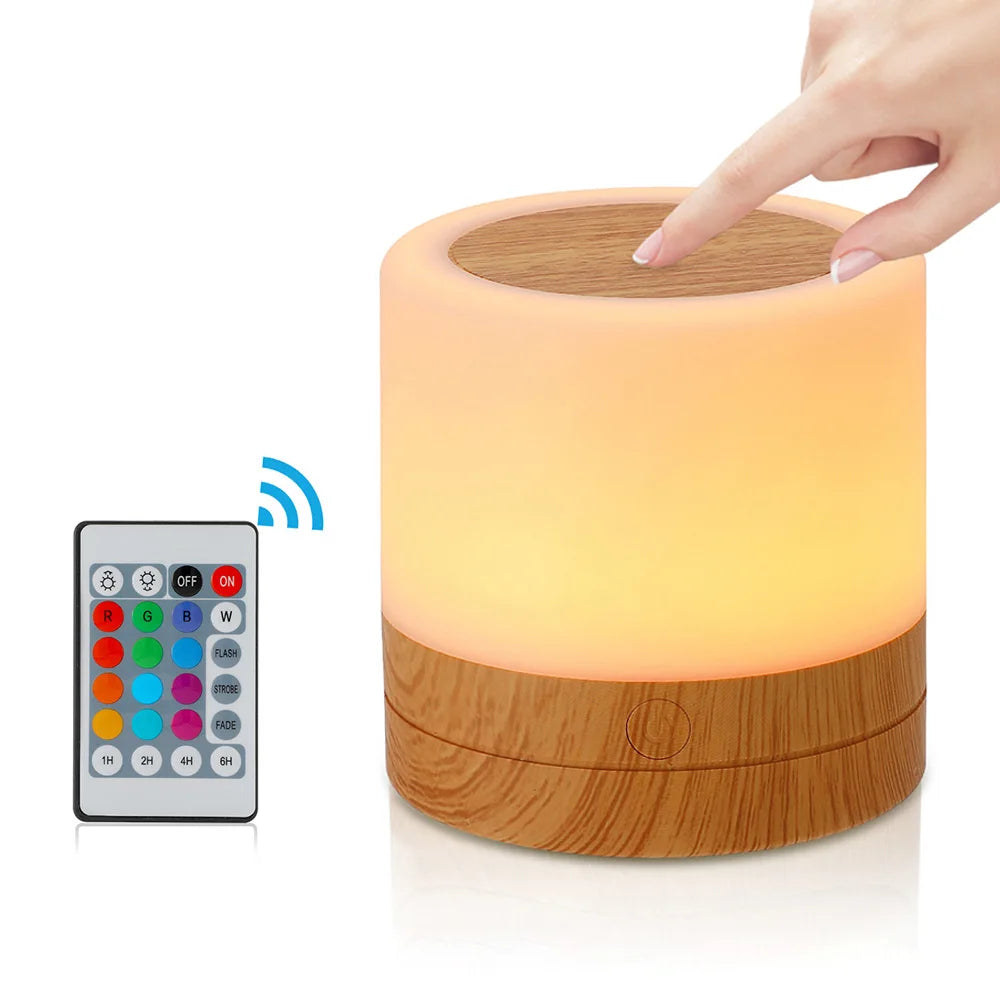 lampe table portable blanc translucide texture bois moderne bluetooth rechargeable via usb