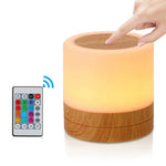 lampe table portable blanc translucide texture bois moderne bluetooth rechargeable via usb