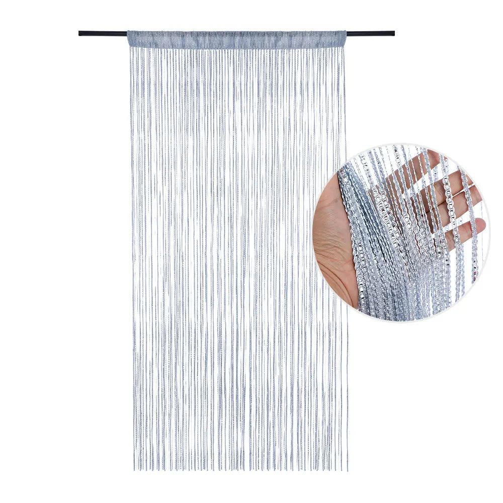 rideau romain moderne polyester coton or bleu argenté salon chambre