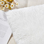 taies d'oreiller blanches modernes non toxiques 100% polyester 18x18 pouces pack fixés respectueux environnement