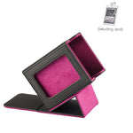 boîte cartes cuir moderne noir rose respectueux environnement rechargeable organisateur jeux