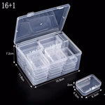 boîtes rangement transparentes modernes clips serrage set 30 compartiments organisation bijoux petits objets
