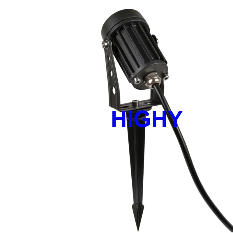 projecteur led jardin rgb télécommande ip65 moderne noir grisextérieur autonomecable filaire 12v