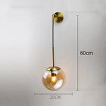 lampe murale moderne or transparent fixée mur ampoule led 220v 249lm 3ans garantie