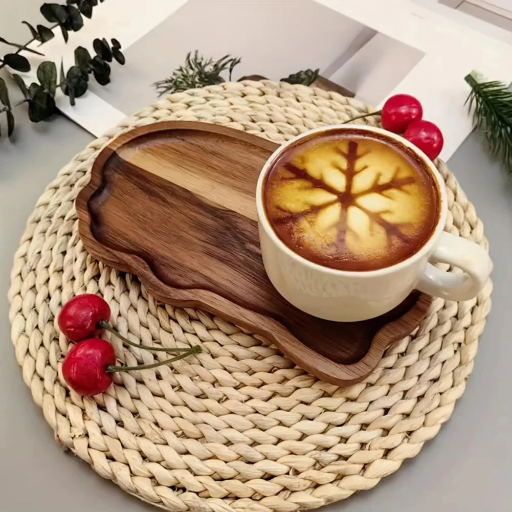 plateau bois forme nuage assiette fruits dessert bonbons retro tasse the petitdejeuner decor cosmétiques