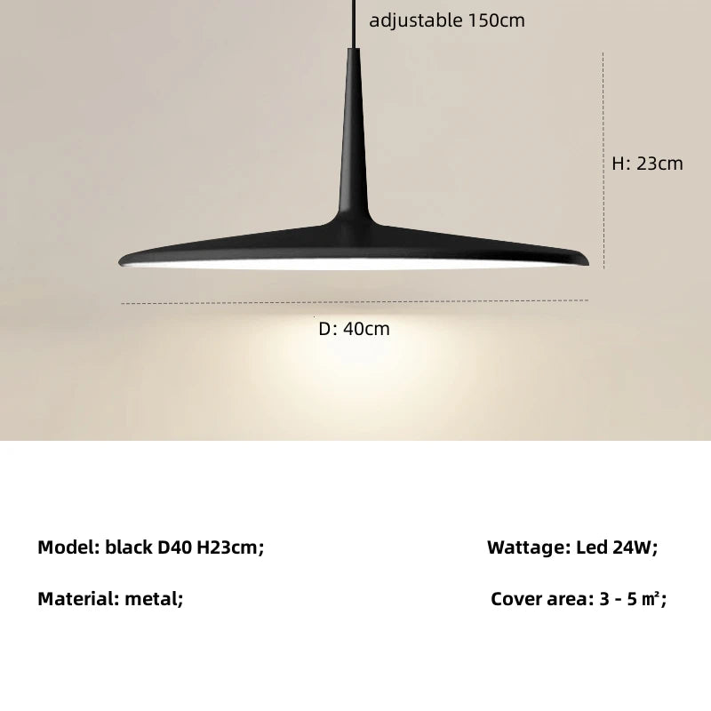 lampe suspendue moderne noir blanche contemporaine cuisine salon restaurant étude chambre balancelle