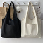 sac main polyestert fermeture éclair femme solide décontracté poche avant blanc noir vert rouge