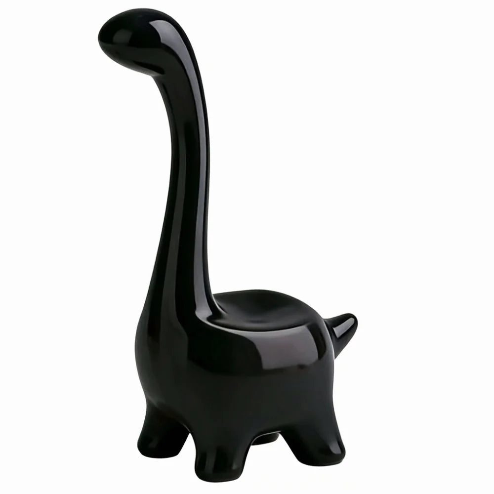 support bijoux forme dinosaure or noir blanc rose vert moderne adhésif créatif anneaux mat