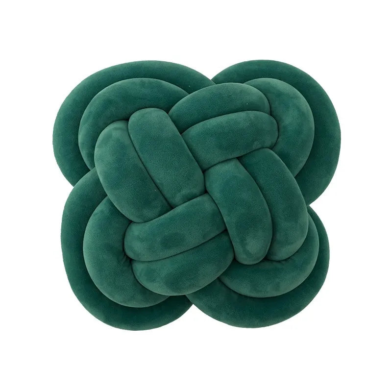 coussin noué moderne couleur crème blanc gris marron bleu turquoise or