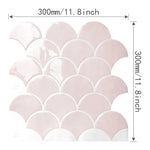autocollants muraux 3d pvc blanc gris marbré moderne résistants chaleur imperméables carreaux mur