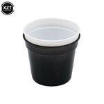 Petit cache-pot plastique blanc pour succulentes