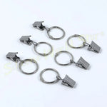 clips porte clés anneaux argentés clips métal inoxydable moderne accessoire ouverture fixations 10pcs