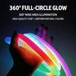 ruban led multicolore maille moderne 360 degrés flexible étanche 1m 2m 3m 4m 5m