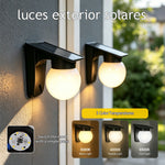 lampe murale solaire led extérieure étanche blanc noir controle distant panneau solaire moderne
