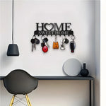 porte clés mural moderne motif sweet lettres dorées noir maison