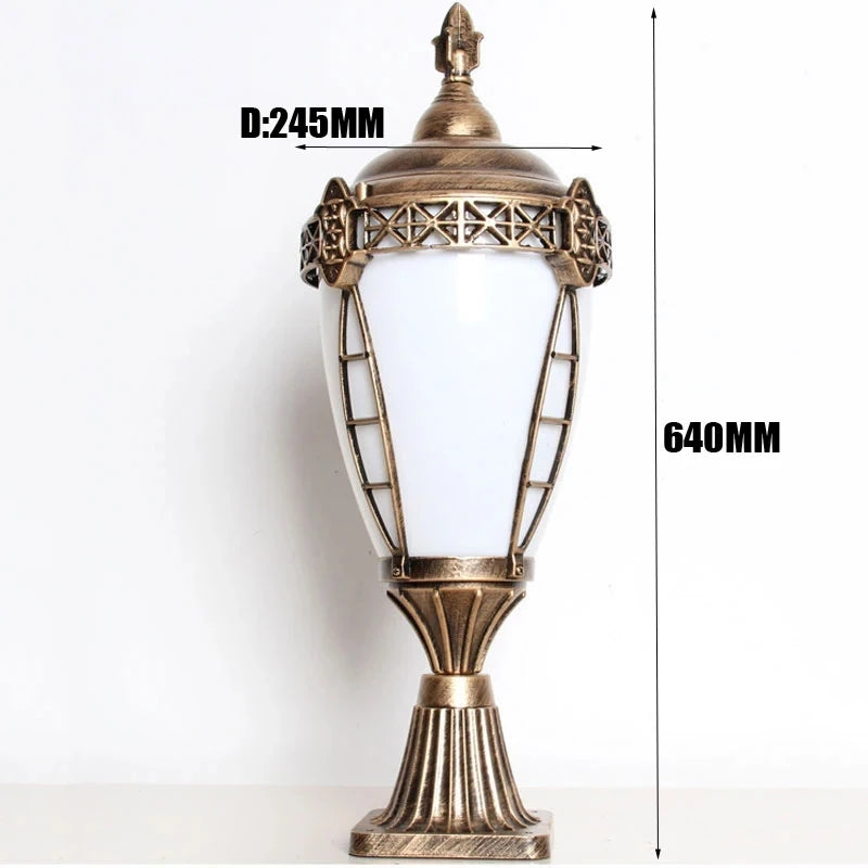 lampe rue or classique éclairage extérieur led traditionnelle murale rétro vintage