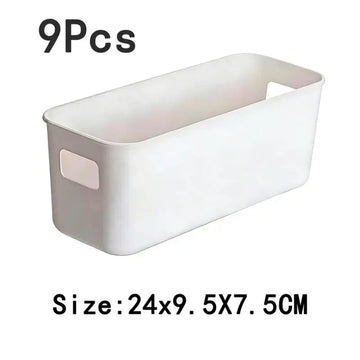 boîtes rangement blanc poignées multifonctionnelles organisation cuisine moderne plastique