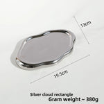 assiette céramique blanche dorée support bijoux moderne élégant plateforme rangement blanc doré mat brillant