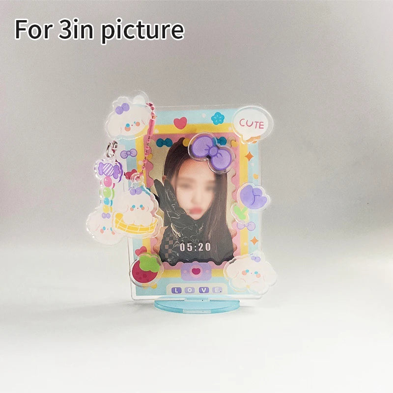 cadre photo transparent kpop coeurs papillons now playing angel puppy mignon rétro