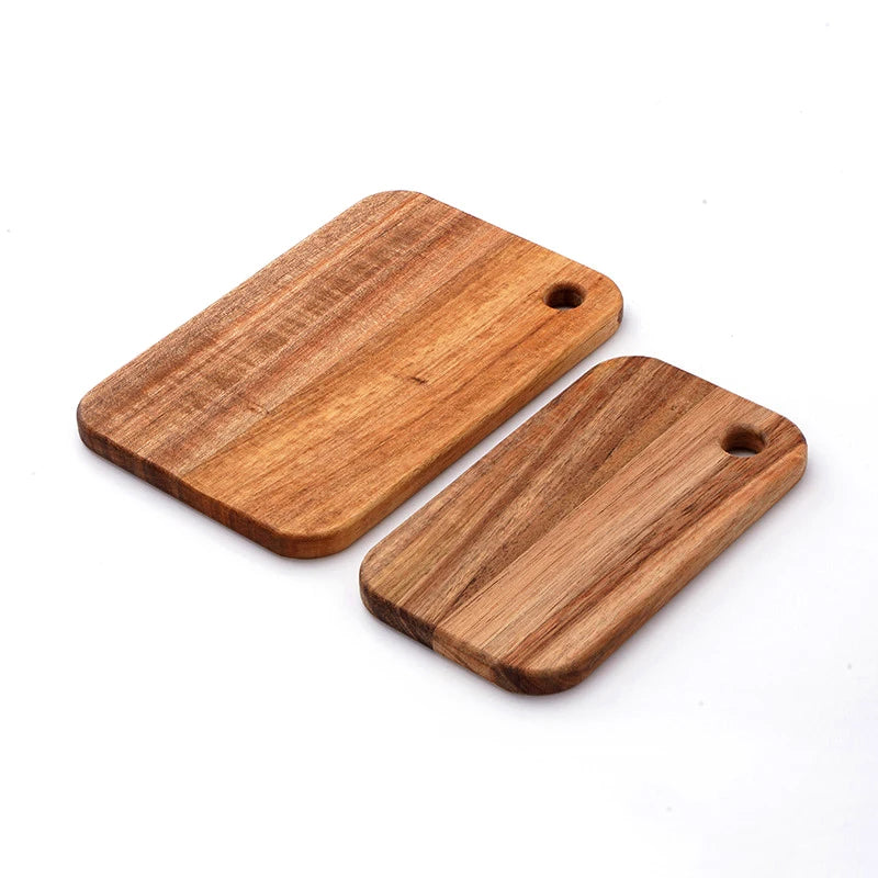 planche découper bois naturel marron clair rectangle rustique minimaliste suspension possible pair grande petite