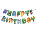 guirlande lettres happy birthday multicolore insectes coccinelle scarabée abeille festive enfant