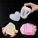 moules bijoux silicone blanc bleu rose violet vert brillants modernes boutons boucles doreilles set