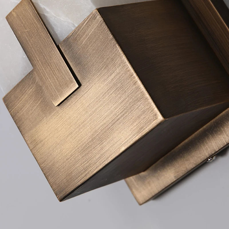 lampe murale moderne marbrée blanc bronze éclairage chambre salon cuisine 3000k 4000k 6000k fixée