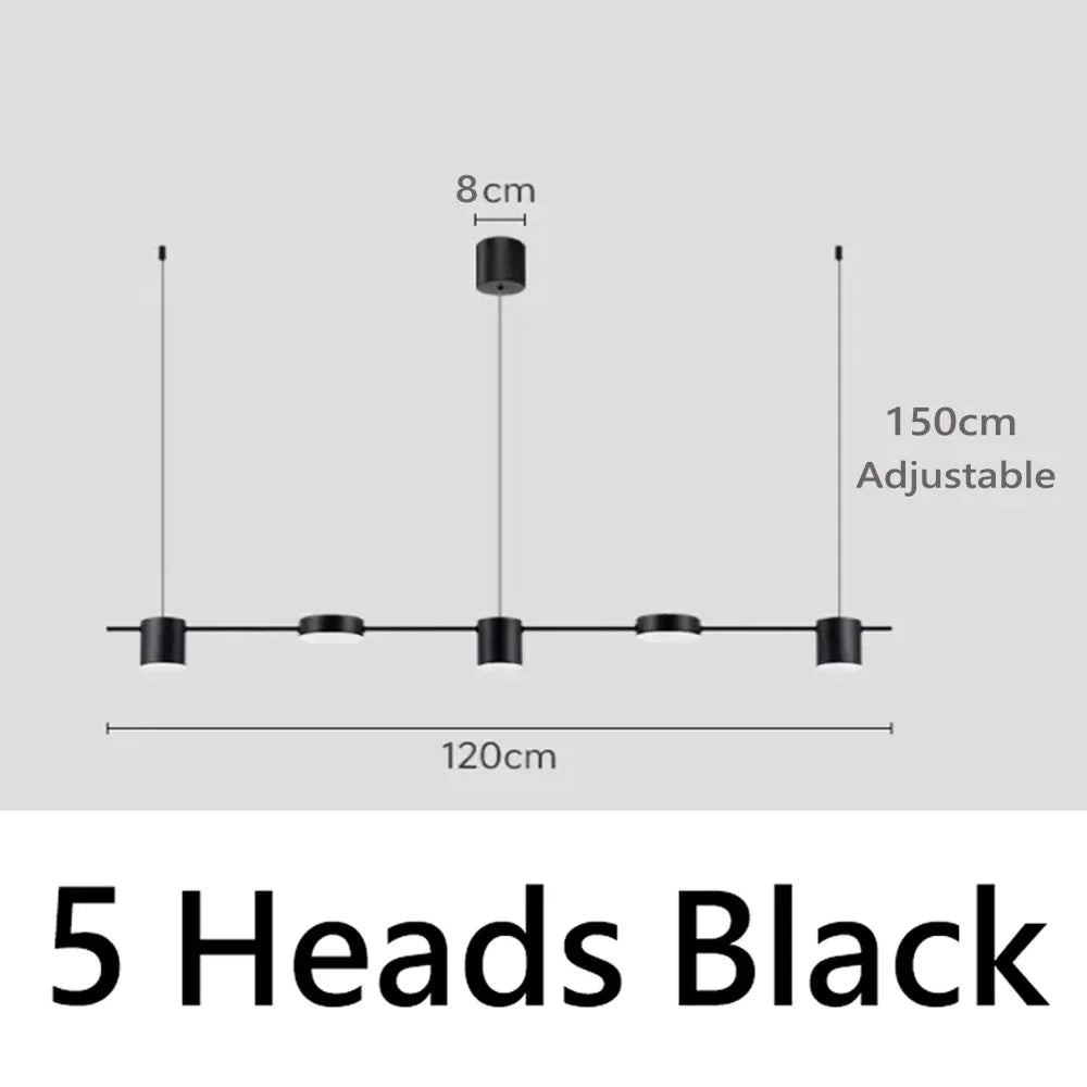 luminaire suspension led moderne rond noir or salon cuisine chambre