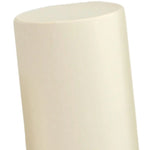socle cylindrique tissu blanc crème mariage décoration fête desserts table led minimaliste