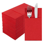 serviettes table jetables rouge vert bleu noir rose violet 40x40cm moderne usage unique festive
