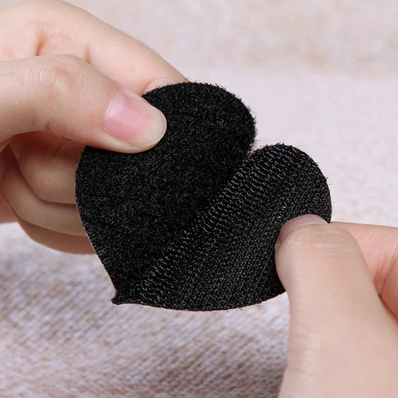 adhésifs antislip velcro antidérapants réutilisables noir blanc salle bain sécurité écologiques trapèze forme