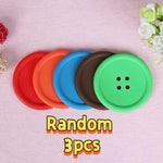 coasters adhésifs modernes couleur bleu rouge vert marron quatre trous opaques tasses thé