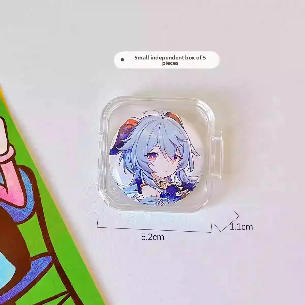 porte cartes anti poussière acrylique transparent personnages animés moderne rangement bijoux accessoiressealed dustproof