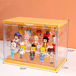 boîte rangement transparente moderne multicolore figurines action réutilisable diverse accessoires costumes trưng bày