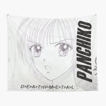 tapisserie murale anime fille panchiko dessin personnalisée chambre salon clips suspension