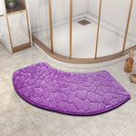 tapis bain gris moderne texture cailloux antidérapant absorbant eva 30x60cm