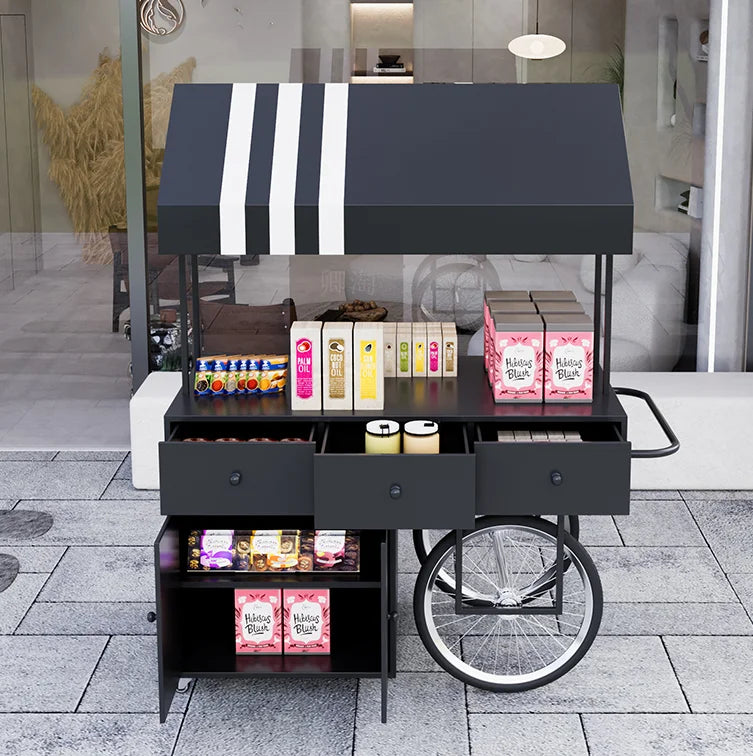 chariot roues trois auvent moderne divers produits emballés commercialDecoration mariage anniversaireMETAL