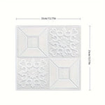 panneaux decoratifs murals blancs motifs floraux modernes resitants humidite stickers adhesifs chambre salon cuisine