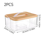 boîtes rangement empilables transparentes multicolores blocs construction clips fixations moderne jouets enfants