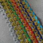 rubans brodés dorés classiques noir rouge or argent vert bleu mariage décoration intérieure artisanat