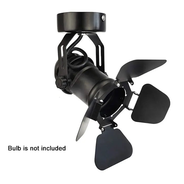 projecteur mural moderne noir ajustable manivelle e27 opaque fixations led murale