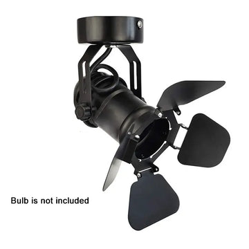 projecteur mural moderne noir ajustable manivelle e27 opaque fixations led murale