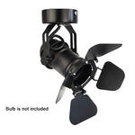 projecteur mural moderne noir ajustable manivelle e27 opaque fixations led murale