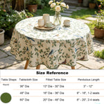 nappe table motif floral oiseaux classique beige clair vert bleu rustiqueversible machine